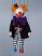 Клоун , деревянная кукла марионетка