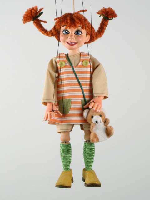 Пеппи марионетка оригинальная купить на сайте dolls-puppets.com , RK038 |  Марионетки и театры кукол | Галерея Чешскиe марионетки и куклы