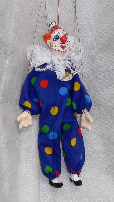 Клоун марионетка декоративная купить на сайте dolls-puppets.com , SV022 ...