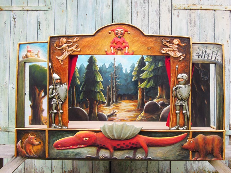 Деревянный театр кукол Дракон купить на сайте dolls-puppets.com, MRT04 ...