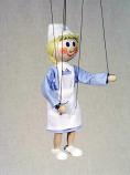 Медсестра деревянная марионетка                  