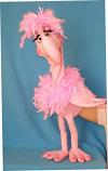 Фламинго кукла чревовещателя                    
